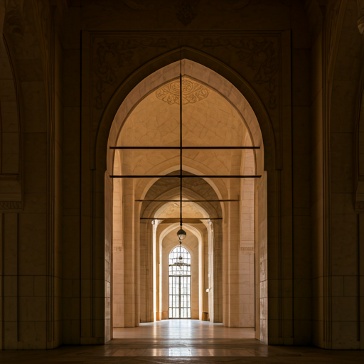 Interior view of Mosque arch