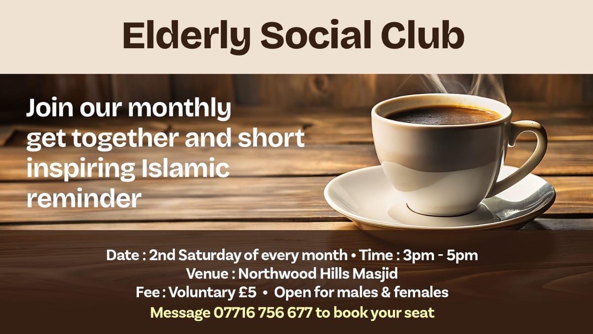Elders Social Club monthly meet-up