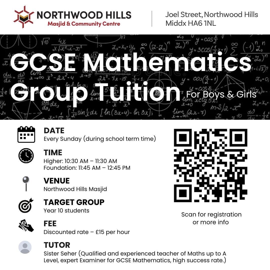 GCSE Maths Tuition Class at NHMCC