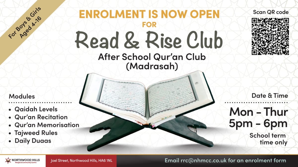 Read and Rise Quran Club at NHMCC
