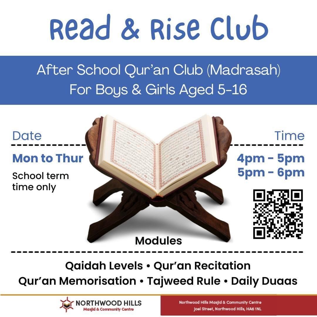 Read and Rise Qur'an Club at Northwood Hills Masjid