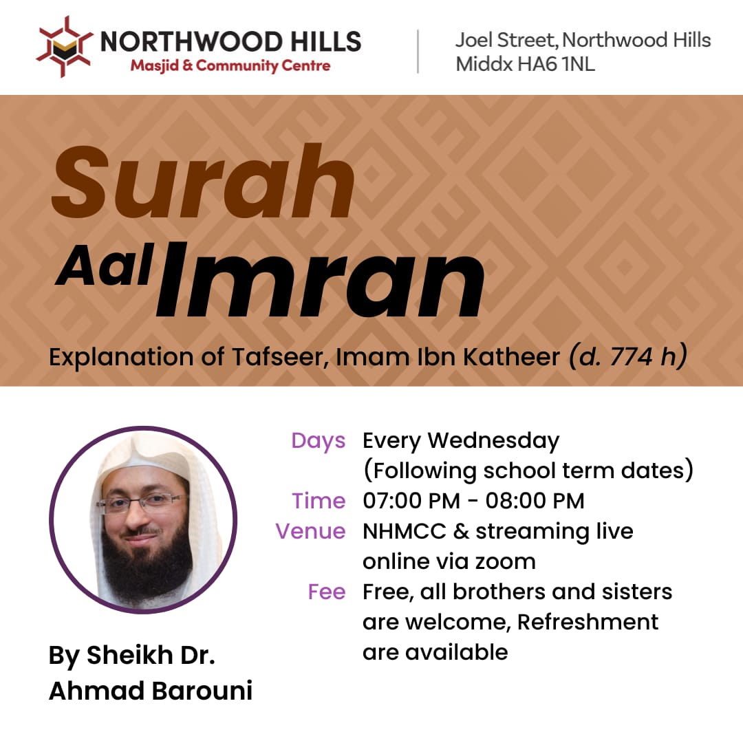 Weekly Tafseer Class with scholars